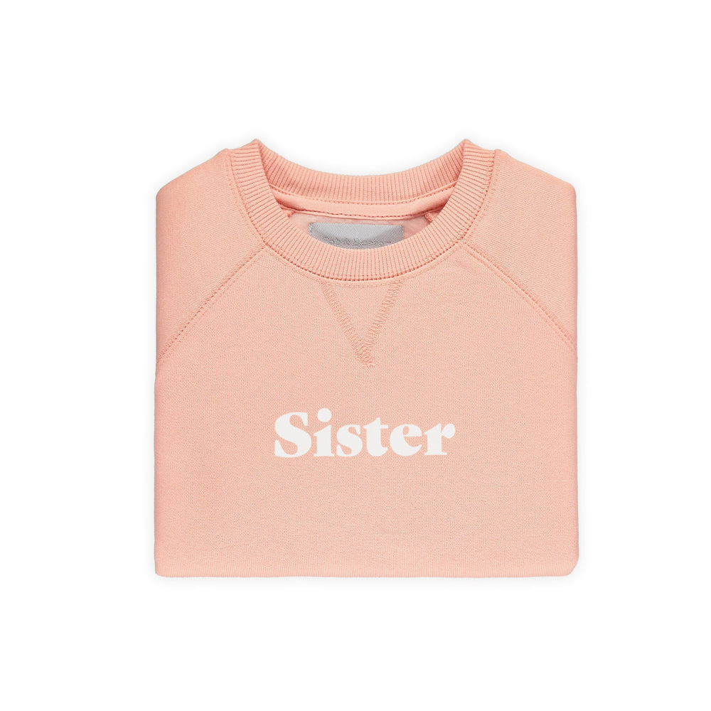 Coral-Pink "Sister" Sweater