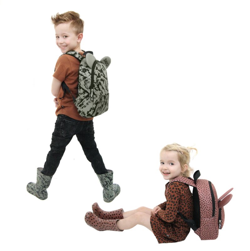 Backpack Bunny WarmPink Dots