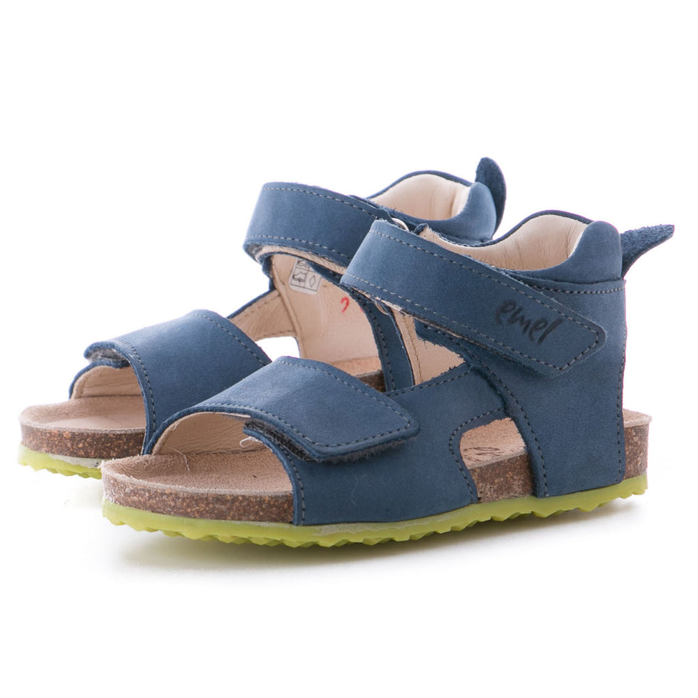 (2508-6/2509-6) Emel navy blue velcro sandals - MintMouse (Unicorner Concept Store)