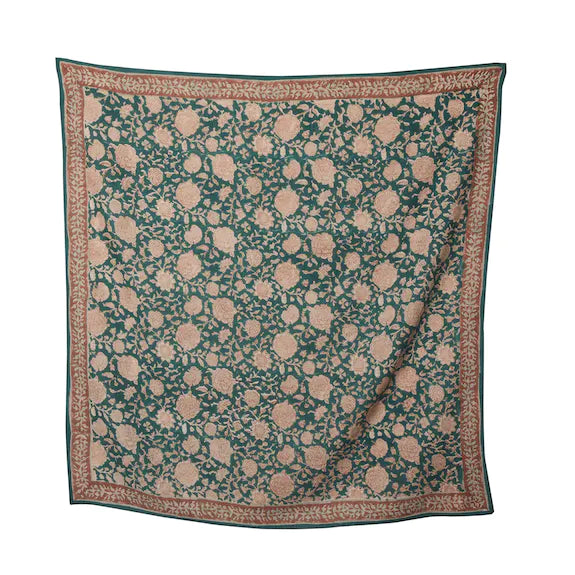 Cotton Scarf TUPIA green (Matching adults and kids)