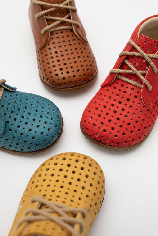 (1426-1) Emel perforated classic first shoes yellow - MintMouse (Unicorner Concept Store)