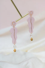 Statement Pink Pearl Earring Valentina
