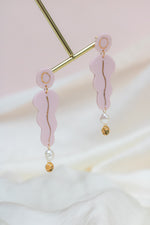 Statement Pink Pearl Earring Valentina