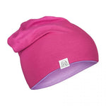 Bamboo Reversible Beanie - Fushia - Lilac