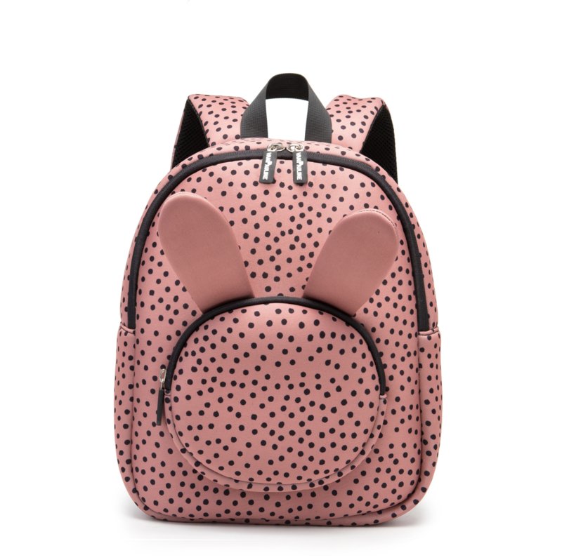 Backpack Bunny WarmPink Dots