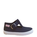 Cienta t-bar shoe with buckle - navy blue - MintMouse (Unicorner Concept Store)