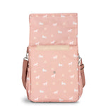 Insulated Roll-up Lunch Bag - Unicorn _ Blush pink
