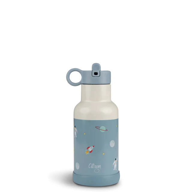 Water Bottle - 350ml - Spaceship - Dusty Blue