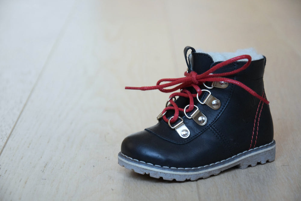 Emel black Lace Up Winter Boots with membrane (2119C-v3) - MintMouse (Unicorner Concept Store)