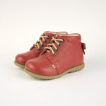 (562D-9) Emel Lace Up First Shoes red with bow - MintMouse (Unicorner Concept Store)