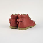 (562D-9) Emel Lace Up First Shoes red with bow - MintMouse (Unicorner Concept Store)