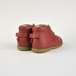 (562D-9) Emel Lace Up First Shoes red with bow - MintMouse (Unicorner Concept Store)