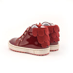 (2624D-1) Emel Red Patent leather Lace Up Sneakers with zipper - MintMouse (Unicorner Concept Store)
