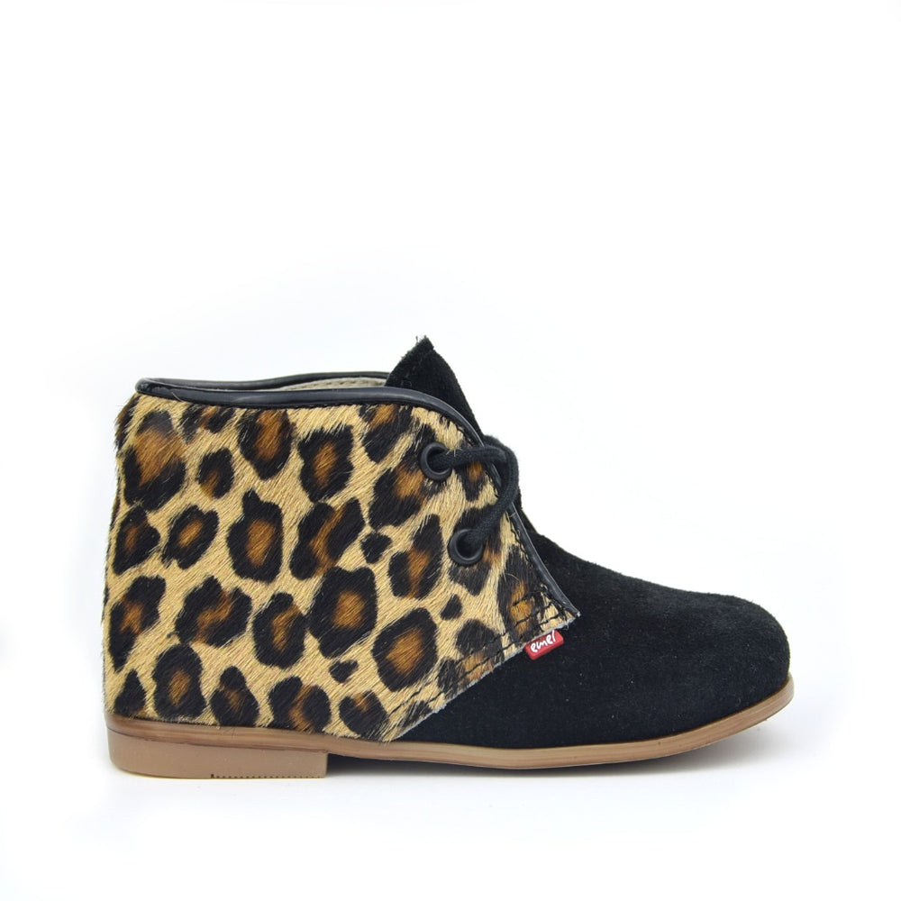 (2393A-3) Emel panther Lace Up Shoes black - MintMouse (Unicorner Concept Store)