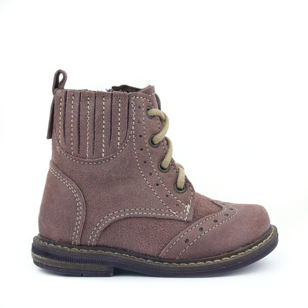 Emel Purple Boots with zipper (2518-2) - MintMouse (Unicorner Concept Store)
