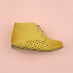 (1426-1) Emel perforated classic first shoes yellow - MintMouse (Unicorner Concept Store)