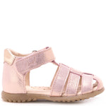 (1078A-1) Emel Gold pink shiny sandals