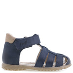 (1078-27) Emel Closed Sandals - Navy