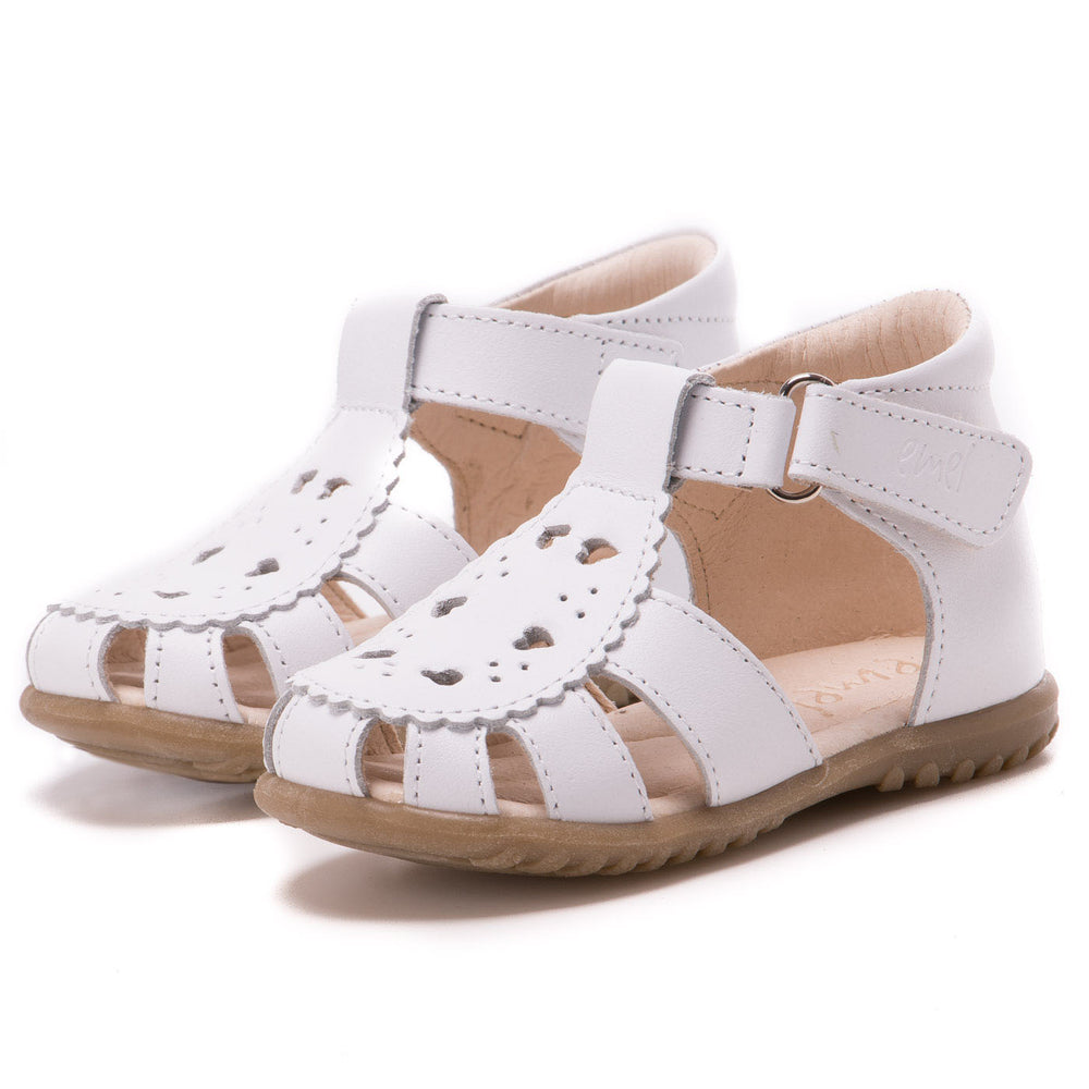 (1214A) Emel white closed sandals - MintMouse (Unicorner Concept Store)