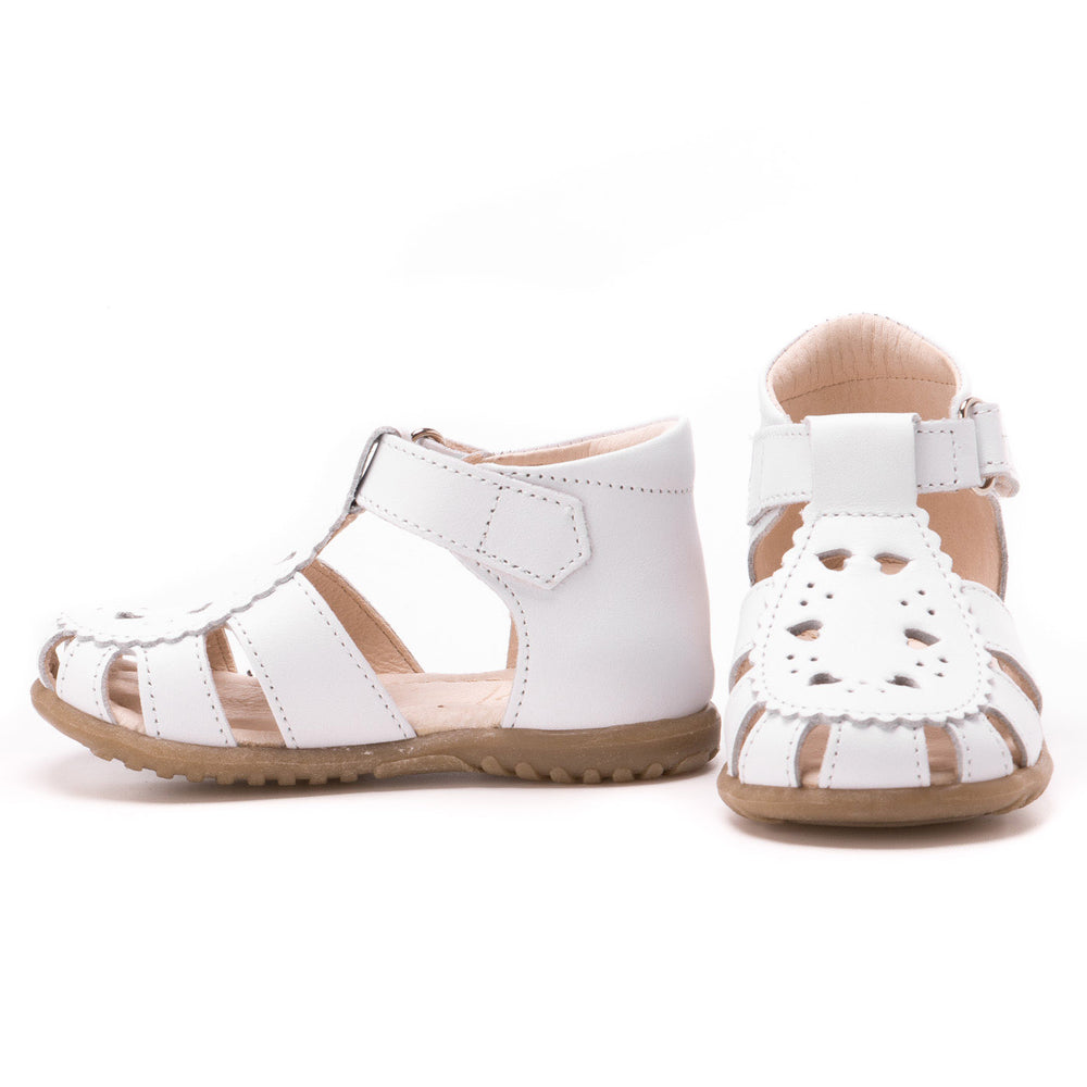 (1214A) Emel white closed sandals - MintMouse (Unicorner Concept Store)
