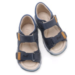 (1560-23) Emel navy velcro Sandals - Coming soon! - MintMouse (Unicorner Concept Store)