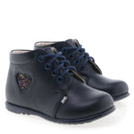 (2061-17) Emel first shoes navy heart