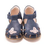 (2183-16) Emel navy butterfly closed sandals - MintMouse (Unicorner Concept Store)