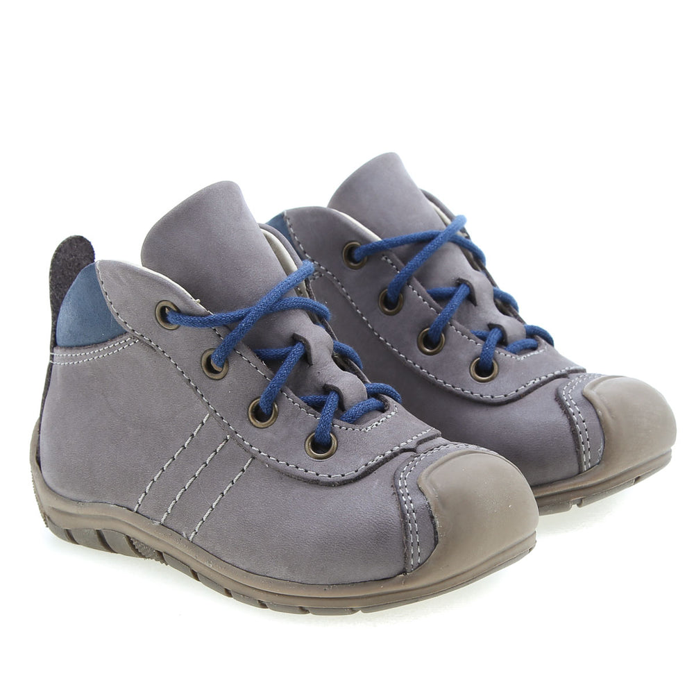 (2347-32) Emel lace up shoes with bumper grey