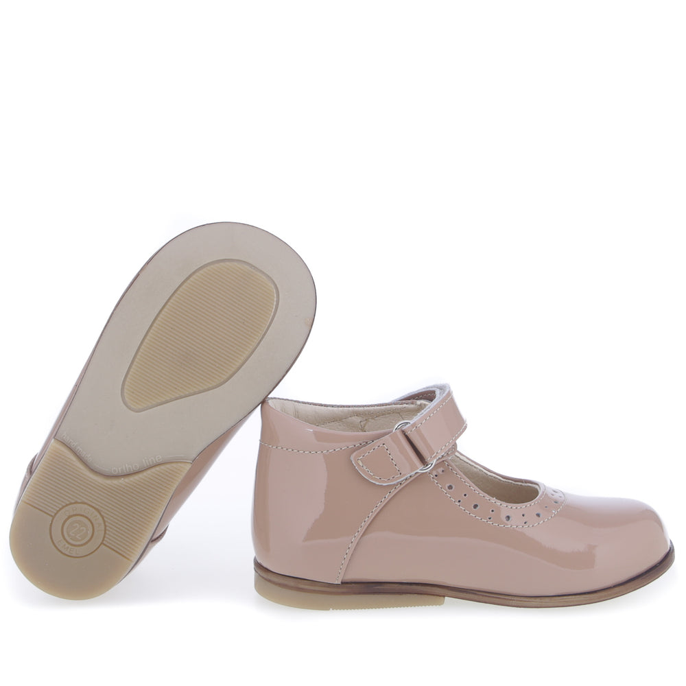 (2397A-2) Emel beige balerina - patent leather