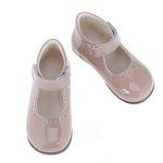 (2397A-2) Emel beige balerina - patent leather