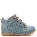 (2429-19) Blue Lace Up First Shoes - MintMouse (Unicorner Concept Store)