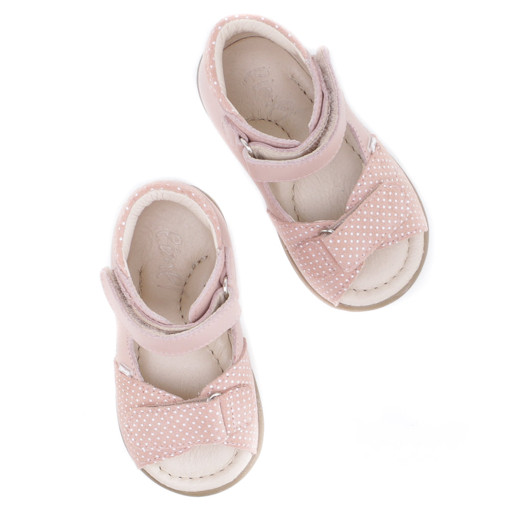 (2431B-6) Emel pink polka dots velcro Sandals - MintMouse (Unicorner Concept Store)