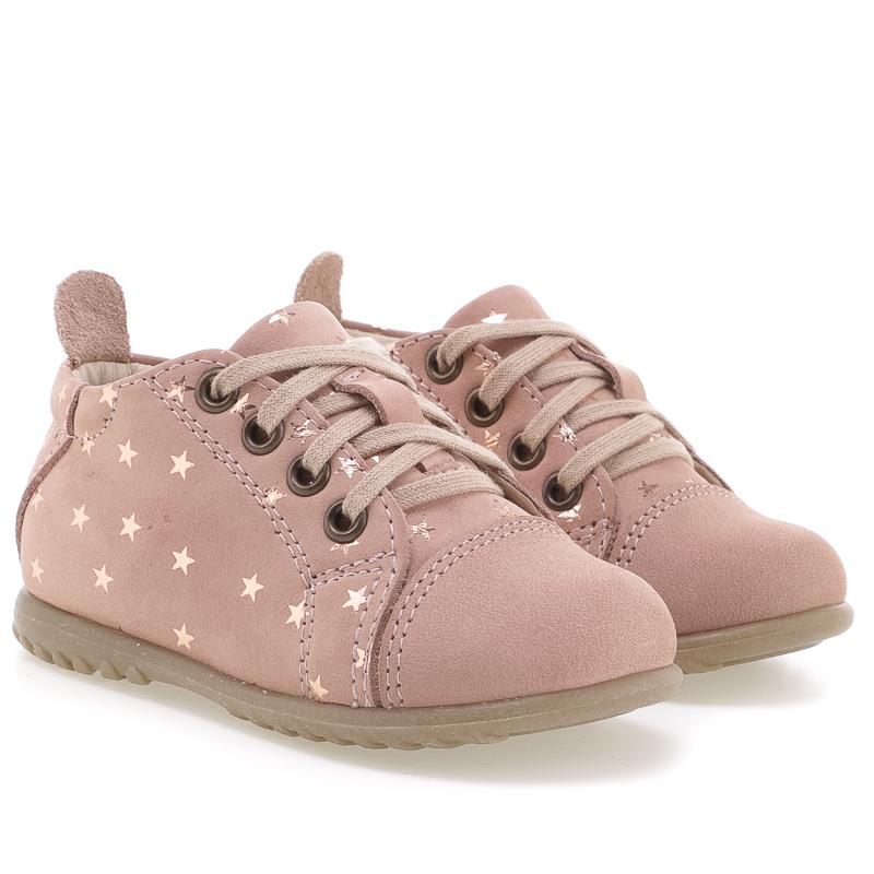 (2434-22) Emel Low Lace Up First Shoes