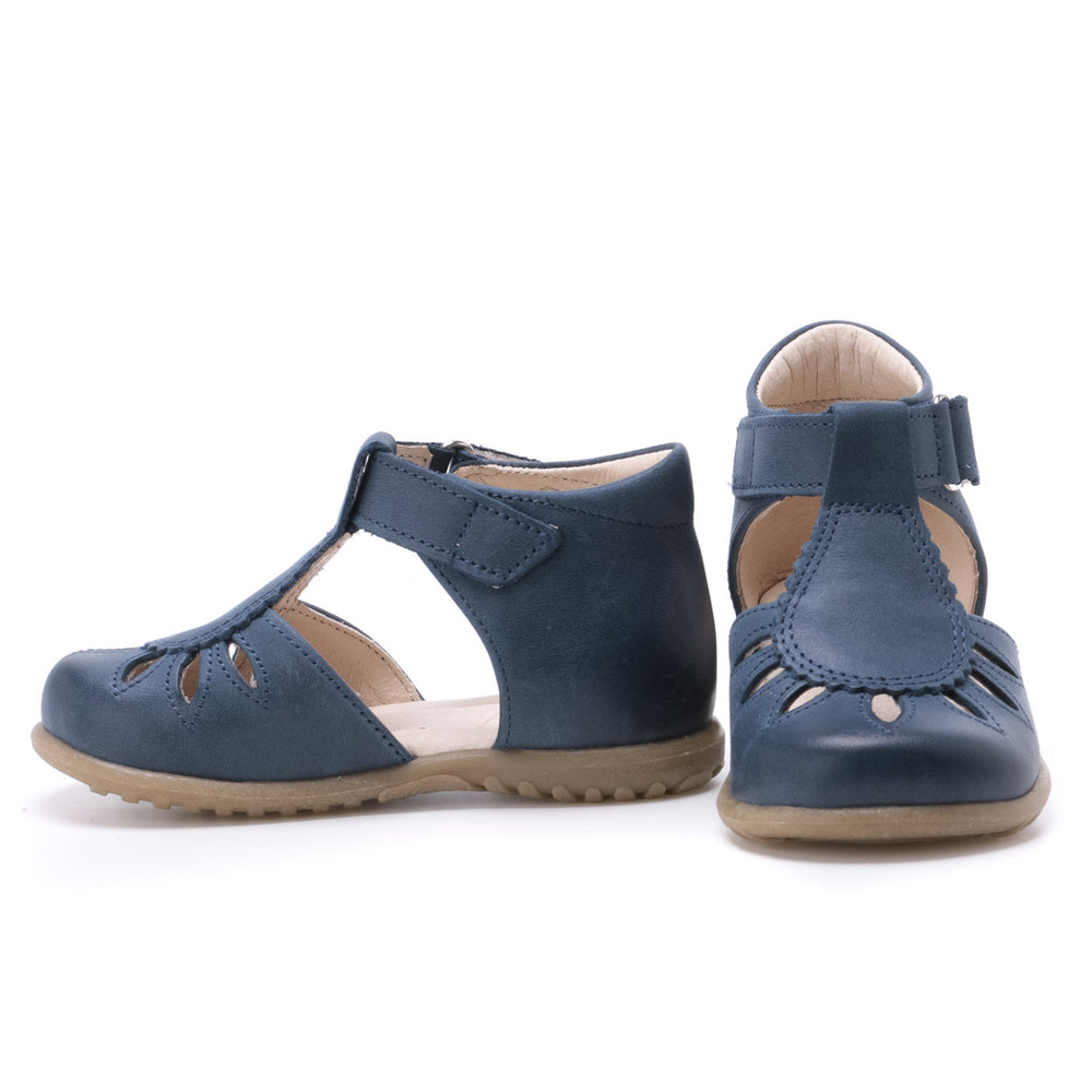 (2436-14) Emel navy blue Half-Open Shoes - MintMouse (Unicorner Concept Store)