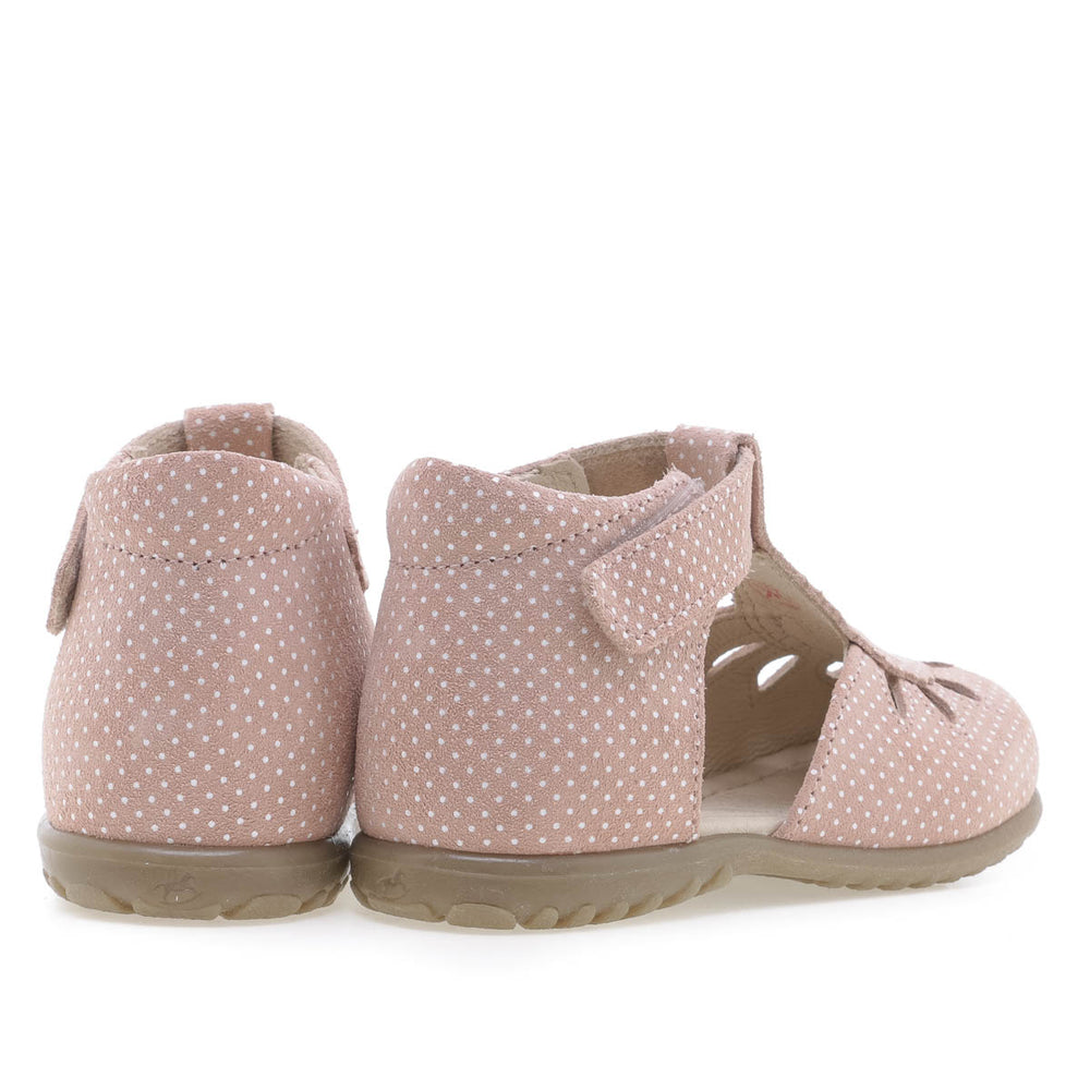 (2436A-10) Emel pink polka dot closed sandal - MintMouse (Unicorner Concept Store)