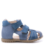 (2437-14) Emel blue closed sandals
