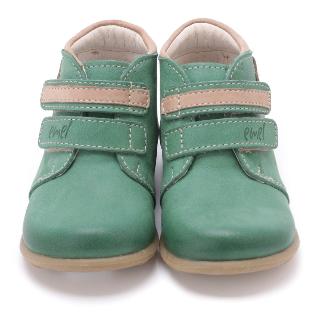 (2439A-4) Emel first shoes velcro green - MintMouse (Unicorner Concept Store)