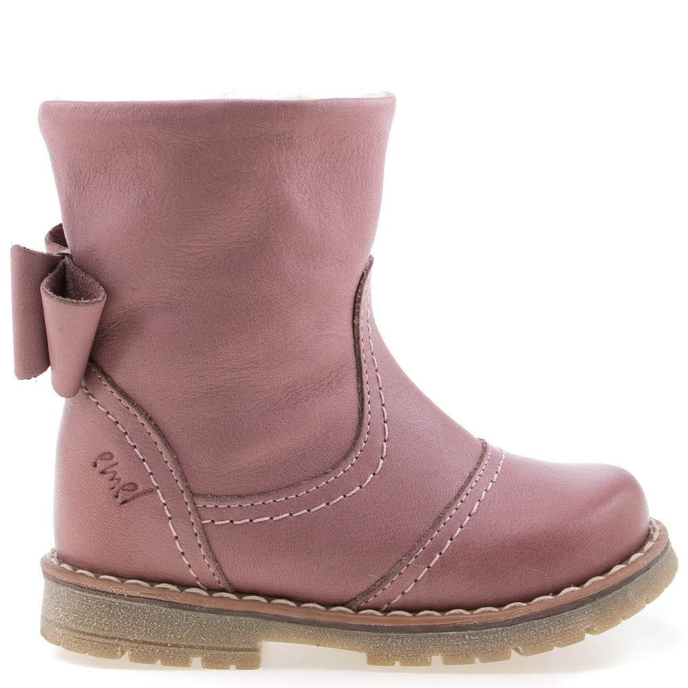 (EV2443-12/E2443-12) Emel winter shoes pink bow