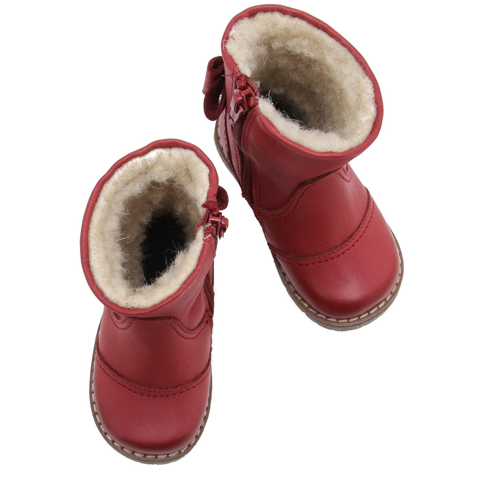 (EV2443-15) Emel winter shoes red bow