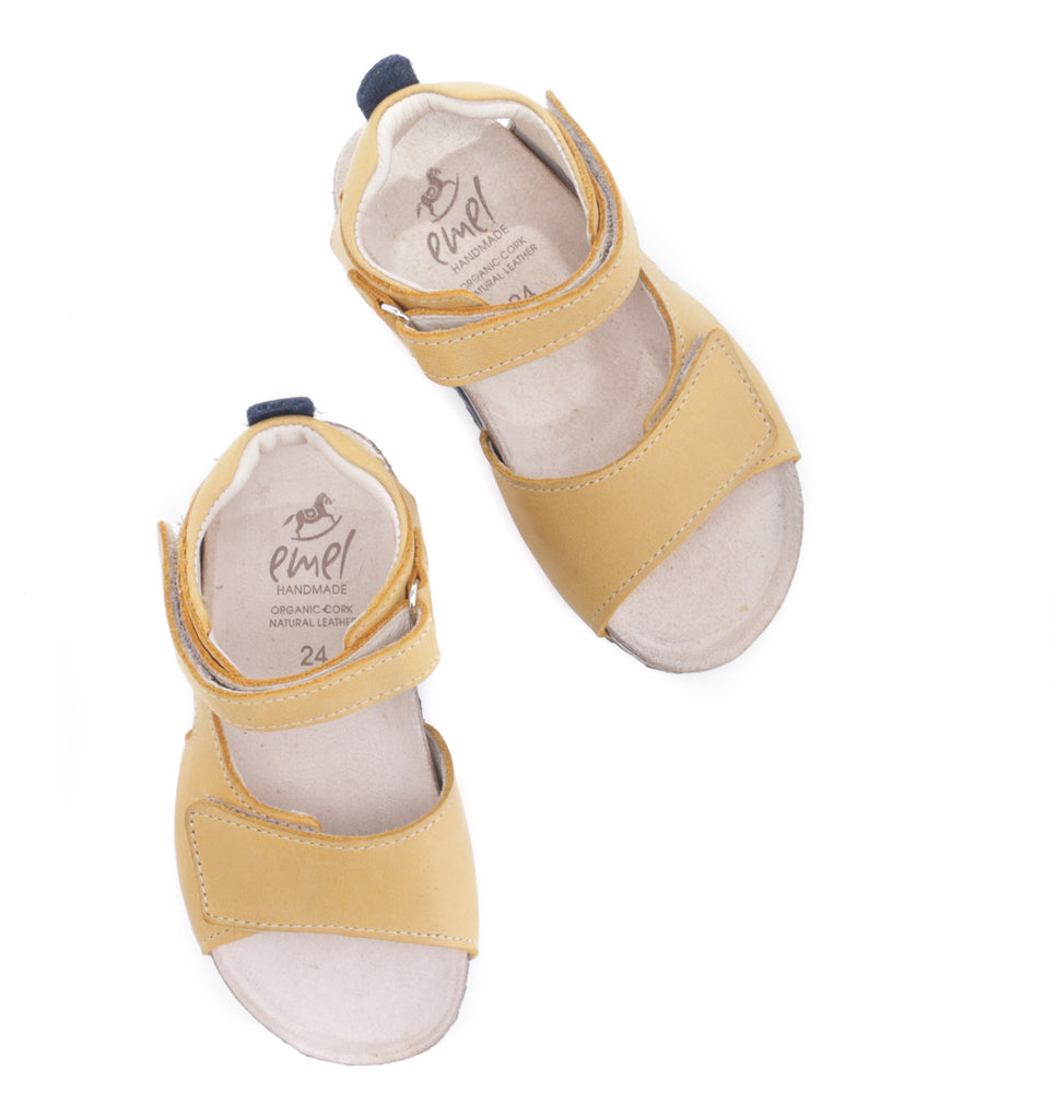 (2508-27/2509-27) Emel yellow velcro sandals - MintMouse (Unicorner Concept Store)