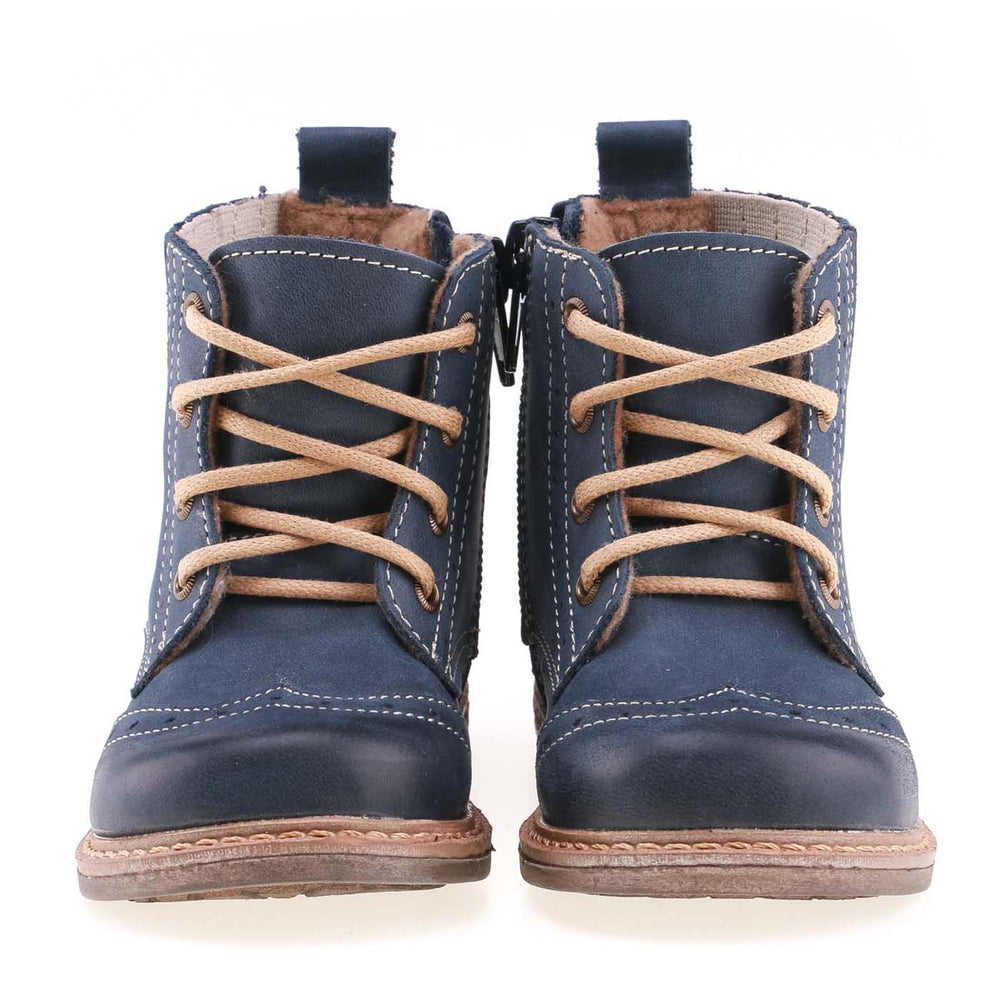 Emel winter shoes - navy brogue (2519-15) - MintMouse (Unicorner Concept Store)