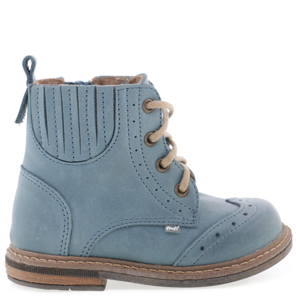 Emel winter shoes - blue brogue (2519-20) - MintMouse (Unicorner Concept Store)