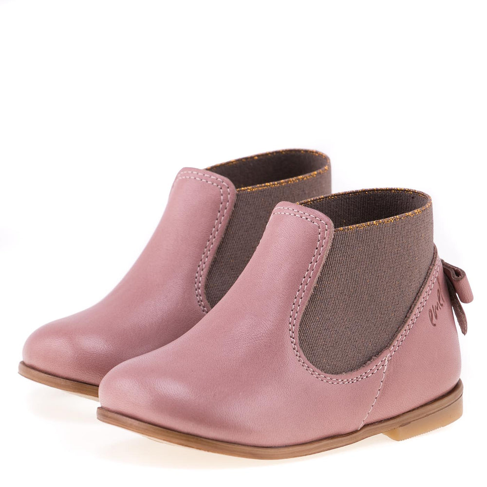 (2593-13) Emel pink ankle boot bow - MintMouse (Unicorner Concept Store)