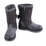 Emel high winter boots grey bow (2611B-1) - MintMouse (Unicorner Concept Store)