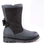 Emel high winter boots grey bow (2611B-1) - MintMouse (Unicorner Concept Store)