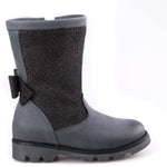 (2611B-1) Emel high winter boots grey bow
