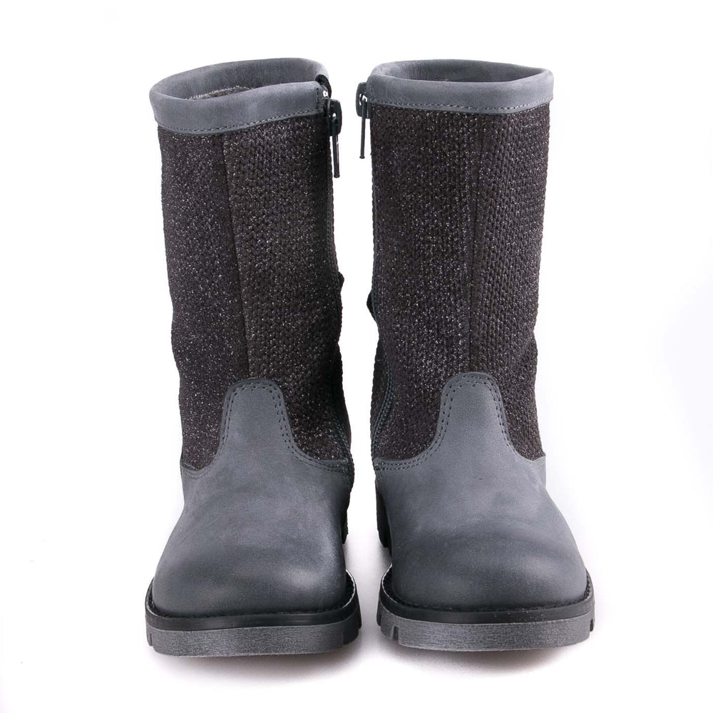 Emel high winter boots grey bow (2611B-1) - MintMouse (Unicorner Concept Store)