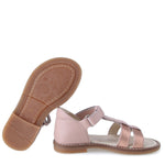 (2618-18) Emel  strap sandals rose gold