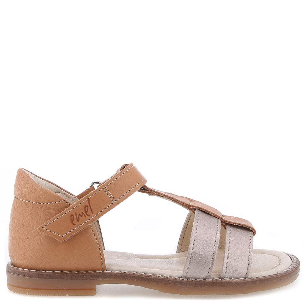 (2618-19) Emel strap sandals brown gold - MintMouse (Unicorner Concept Store)
