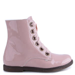 (EY2622E-2) Emel Pink patent lace-up boots